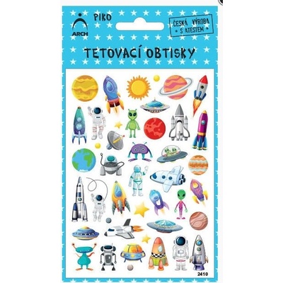 ARCH Dětské tetovací obtisky Vesmír 2410