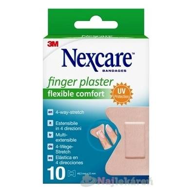 3M Nexcare Flexible Comfort Pružné náplasti 44,5 mm x 51 mm 10 ks