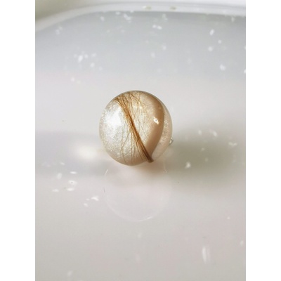 Meganflo Сребърна перла с кърма и коса