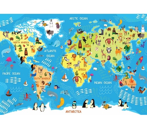 Interdruk Mapa sveta 250 dielov