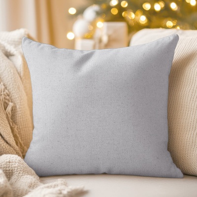 Biante Vianočná Leona LN-069 Strieborná trblietavá 40x40 cm - SKLADOM