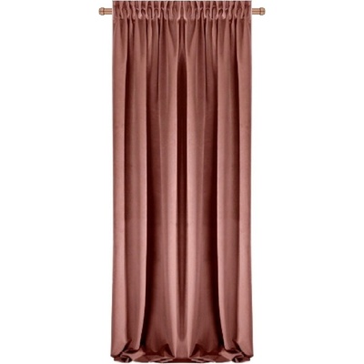 BytoTex Sametový závěs Anisa 135x250 cm na pásce - růžový II