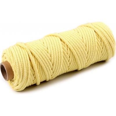 Šňůra / příze s duší Ø5 mm Varianta: 56 /023 žlutá narcisová, Balení: 10 m