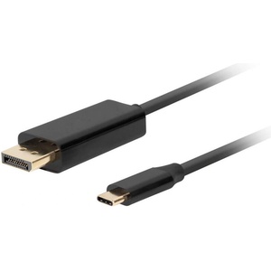 Lanberg черен кабел USB-C M - DisplayPort M, 0, 5 м, 4K, 60 Hz (CA-CMDP-10CU-0005-BK) (CA-CMDP-10CU-0005-BK)