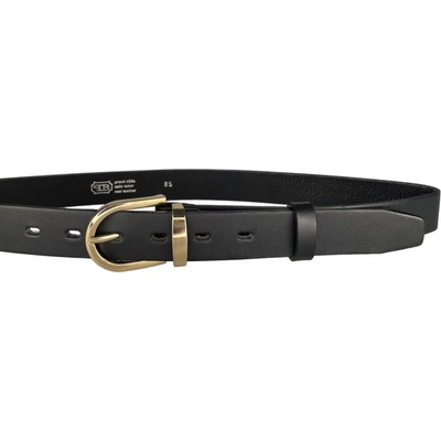 Penny Belts kožený opasek 30-303-63 černý
