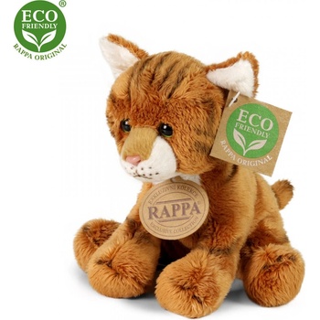 Rappa Плюшено седящо коте рижаво 14 см. - cерия Еко приятели - Rappa (204492-2)