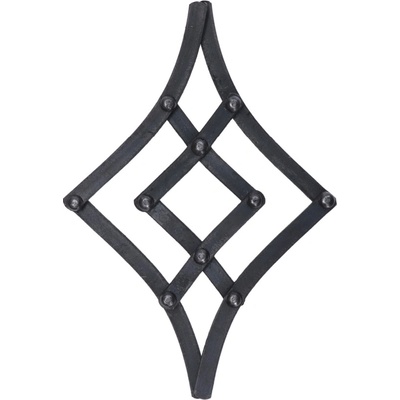 DO VYPRODÁNÍ ZÁSOB - Kovářský ornament 260x185 mm, profil 12x12 mm