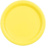Party Deco Хартиени чинии жълти - 23 см (tpp102-084)