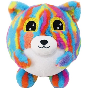 Image 1 of Надуваем плюшен приятел - Дъгово мече 23см