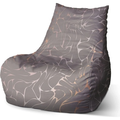 Sablio sedací vak Bean Béžové vzorce 100 x 90 x 45 cm
