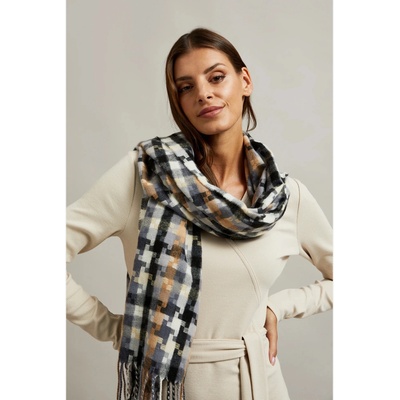 Moodo Кафяво-сив дамски кариран шал Moodo Moodo | Siv | ЖЕНИ | UNI