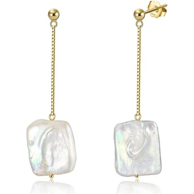 Majya Strieborné náušnice LEAH pozlátené 11668