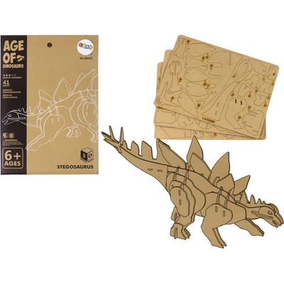 Lean Drevené 3D puzzle Stegosaurus 41 ks