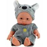 LEAN Toys Small Baby Doll, Gray Clothes, Koala Hat