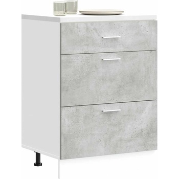 vidaXL Кухненски шкаф "Lyon" сив бетон, инженерно дърво (854253)