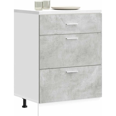vidaXL Кухненски шкаф "Lyon" сив бетон, инженерно дърво (854253)