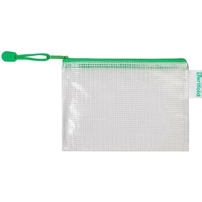 TARIFOLD Obálka se zipem síťovaná A5, PVC - zelená