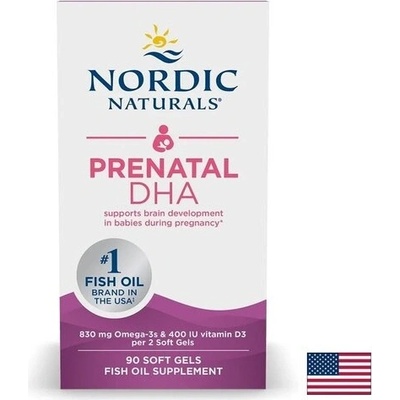 Nordic Naturals Пренатална формула с омега-3 + витамин D3, 180 софтгел капсули, Nordic Naturals (01748 NN)