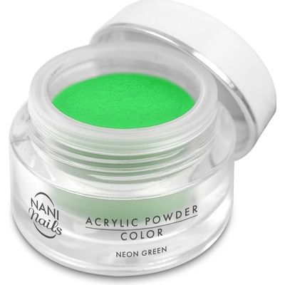 NANI akrylový pudr Neon Green 3,5 g – Zboží Dáma