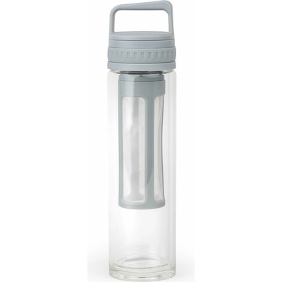 Leopold Vienna dvostěnná skleněná termoláhev na přípravu Cold Brew Moshi Grey 400 ml