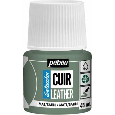 Pebeo Setacolor matt satin farba na kožu 45 ml matcha zelená