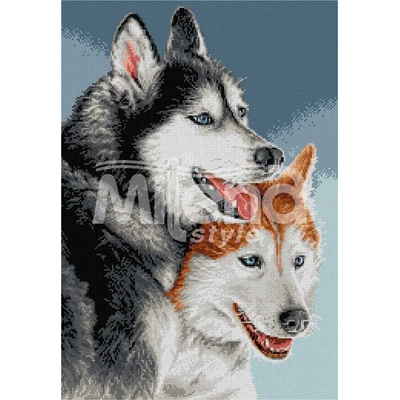 Milena Style Хъски - гоблен със схема конци Ariadna 1: 1