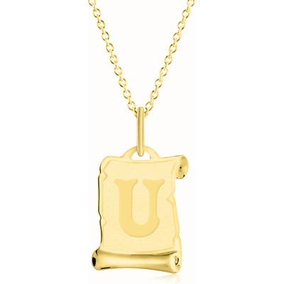 Gemmax Zlatý řetízek s písmenem U GUSYN-39031-36261
