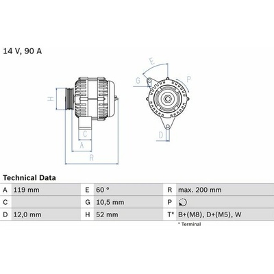 BOSCH Generátor 0986039660