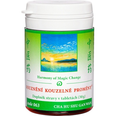 TCM Herbs SÚZNENIE KÚZELNEJ PREMENY CHAI HU SHU GAN WAN 100 tabliet 30 g