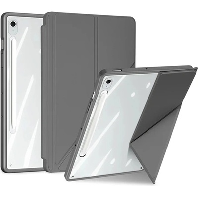 Dux Ducis Samsung Tab S10 FE Plus WIFI DUX DUCIS DUCIS MAGI ORIGAMI калъф с кожен ефект, активен FLIP, поставка за молив, сив GP-169348 (GP-169348)