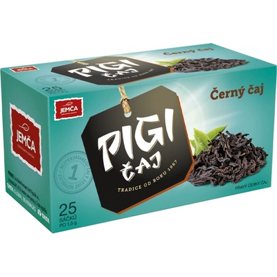 Jemča Pigi čaj pravý černý 25 x 1,5 g