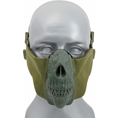 Maska na obličej SKULL Olive