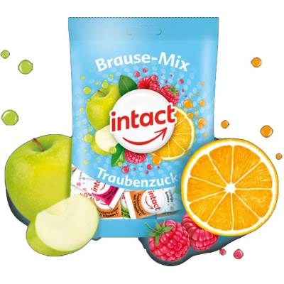 Intact šumivé pastilky BRAUSE-MIX s vit. C 75 g