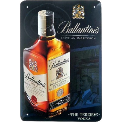 Plechová ceduľa Ballantines