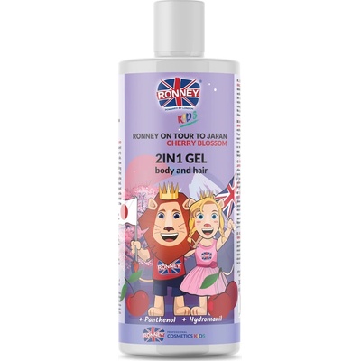 RONNEY KIDS Cherry Blossom 2in1 sprchový gél na telo a vlasy 300 ml