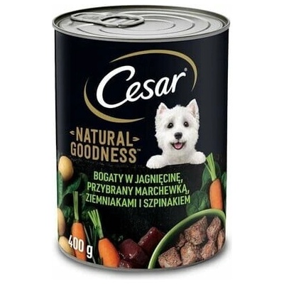 Cesar Natural Goodness Adult bohaté na jahňacie mäso s prídavkom mrkvy zemiakov a špenátu 400 g