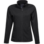 TEE JAYS tj9616 / Дамско меланжирано плетено поларено яке - черно xl (18961600204)