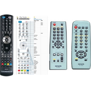 GENERAL AIWA RC-CAS01, RC-CAS03, RC-CAS07, RC-CAS10 - съвместимо дистанционно управление на марката General (RC-CAS01, RC-CAS03, RC-CAS07, RC-CAS10)