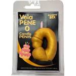  Свещ във формата на пенис, цифрата 0 - Penis Shape Candle Gold (D-246295)