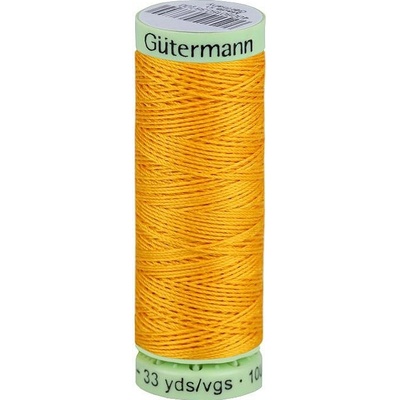 Polyesterové nitě Gütermann Jeans návin 30 m, střední, 417 oranžovožlutá