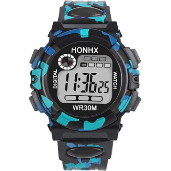 HONHX Детски часовник honhx shock, Дигитален, Черен (honhx-62003-black)
