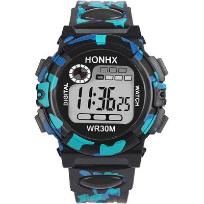 HONHX Детски часовник honhx shock, Дигитален, Черен (honhx-62003-black)