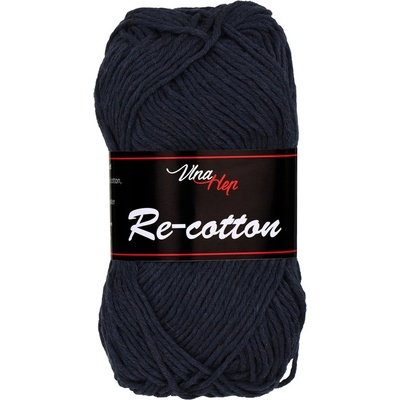 Vlna-hep Příze Re-Cotton - recyklovaná bavlna Re-Cotton: 81283 Temně modrá
