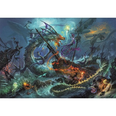 Clementoni - Puzzle Underwater Battle - 3 000 piese