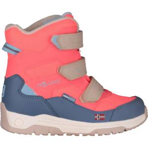 Trollkids Детски зимни ботуши Trollkids Kid's Lofoten Winter Boots XTS Winter boots - Pink Salmon / Shadow Blue / Sandstone / Sky Blue - размер 28 (EU) (702-4706-0711)