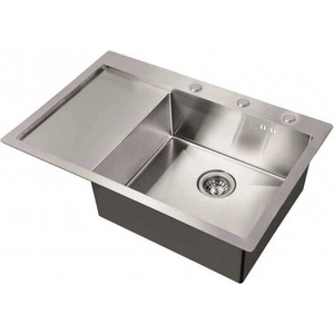 Inter Ceramic Кухненска мивка алпака ick 7951c - Сатенено покритие (ick 7951c) Мивка за вграждане