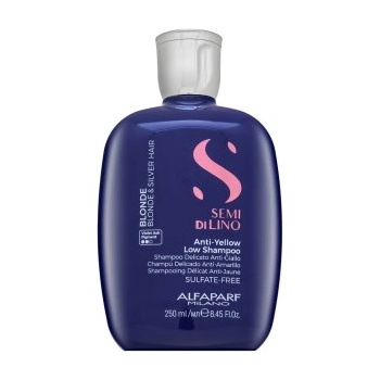 ALFAPARF Milano Semi Di Lino Blonde Intense Anti-Yellow Low Shampoo Неутрализиращ шампоан за руса коса 250 ml