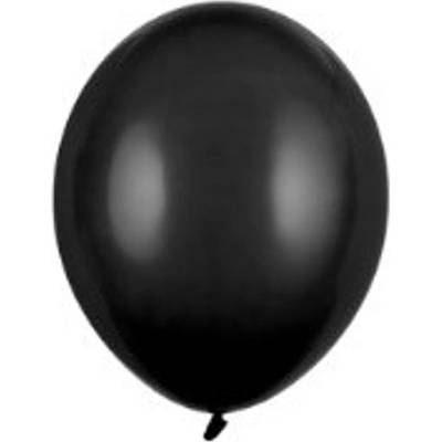 PartyDeco Balónik latexový pastelový čierny 12cm