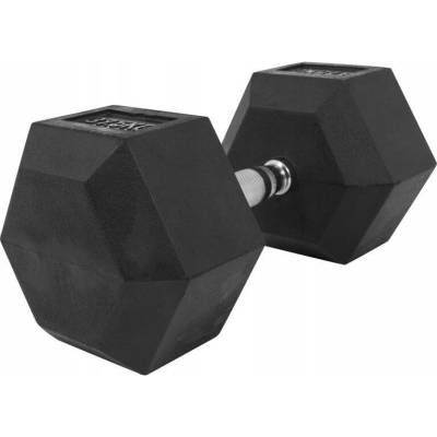 Gorilla Sports Potažené pogumované jednoruční činky 1 x 37,5 kg