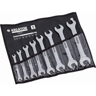 Kreator sada oboustraných otevřených klíčů 6-22 mm 8ks v kapse KRT500010